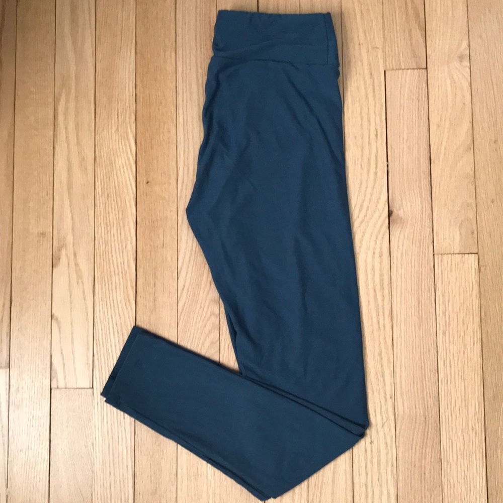 LuLaRoe OS Blue Leggings